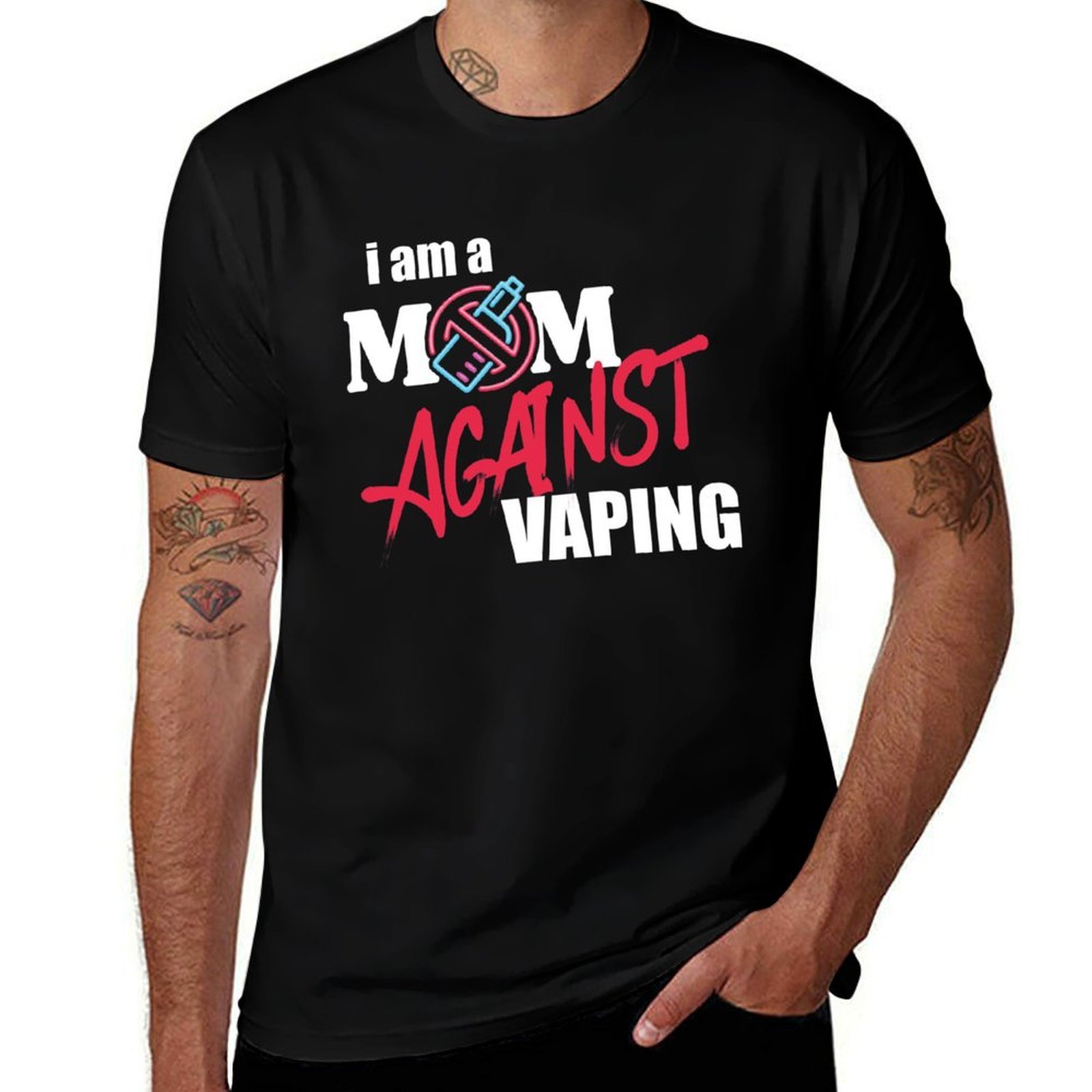 Quick Vape - Jestem mamą przeciwko wapowaniu. Koszulka wspierająca